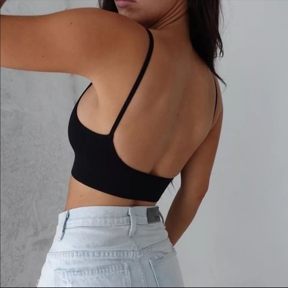 VERY LOW BACK Bralette - Black - Picture 5 of 7